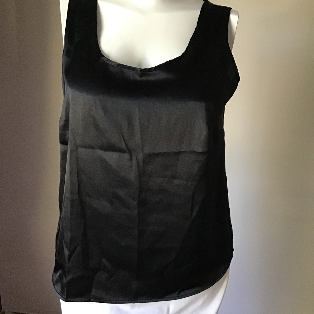 Vintage 90’s, NWOT black satin top